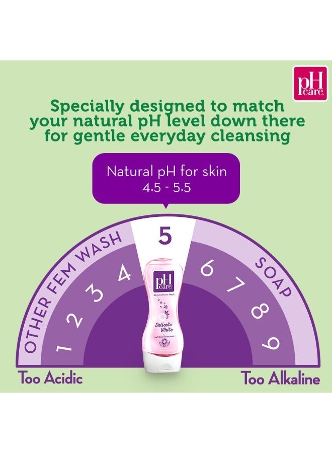 Ph Care Daily Feminine Wash Delicate White 150 ml - Image 2